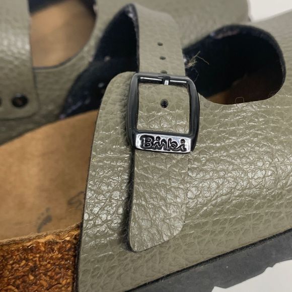 Birkenstock Birkis Maria Olive Green Mary Jane Clogs size 38 - Picture 7 of 8